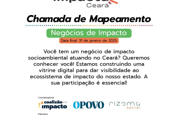 Participe do Mapeamento de Negócios de Impacto no Ceará!